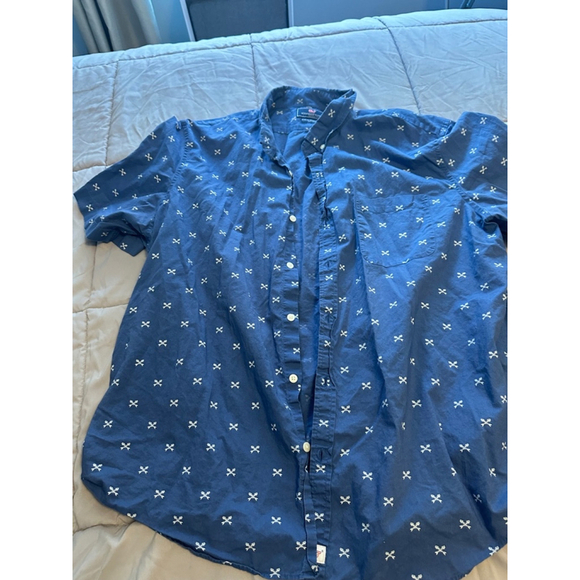 Vineyard Vines Other - Men's Vineyard Vines Blue & White Button Down Shirt Size M